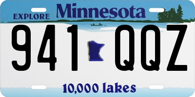 MN license plate 941QQZ