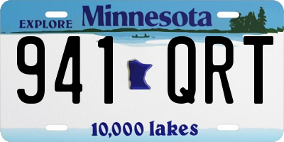 MN license plate 941QRT