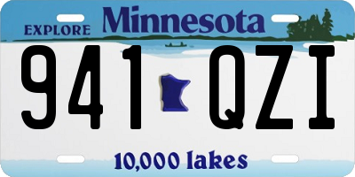 MN license plate 941QZI