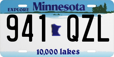 MN license plate 941QZL