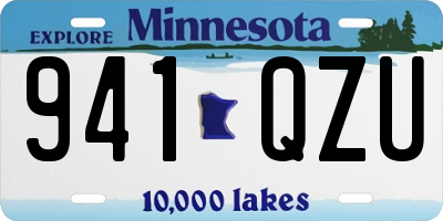 MN license plate 941QZU
