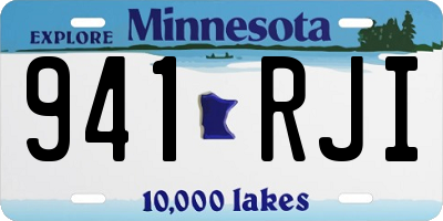 MN license plate 941RJI