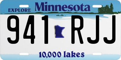MN license plate 941RJJ
