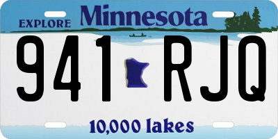 MN license plate 941RJQ