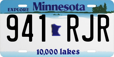MN license plate 941RJR