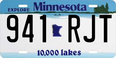MN license plate 941RJT