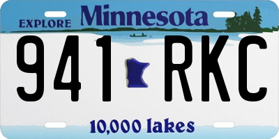 MN license plate 941RKC