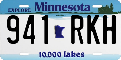 MN license plate 941RKH