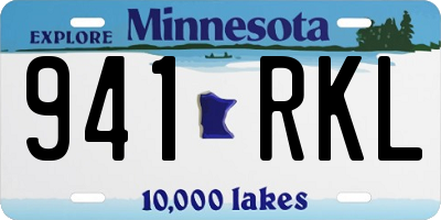 MN license plate 941RKL
