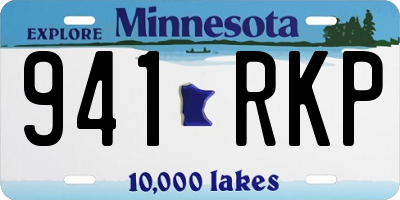 MN license plate 941RKP
