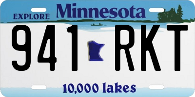 MN license plate 941RKT