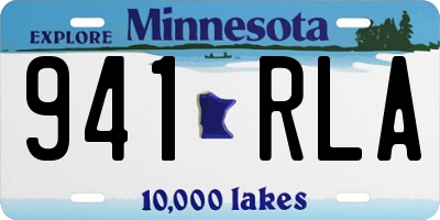 MN license plate 941RLA