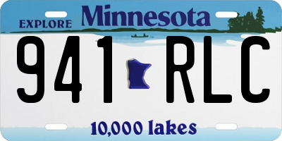 MN license plate 941RLC