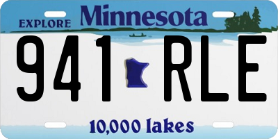 MN license plate 941RLE