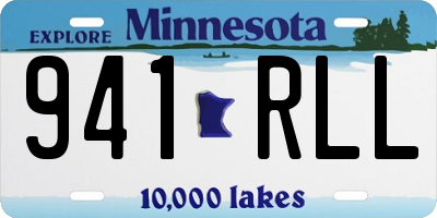 MN license plate 941RLL