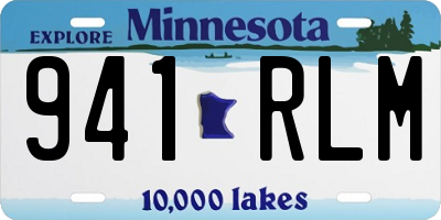 MN license plate 941RLM