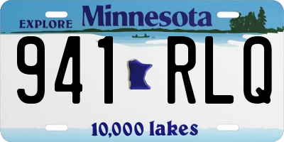 MN license plate 941RLQ