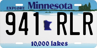 MN license plate 941RLR