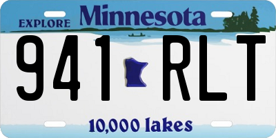MN license plate 941RLT