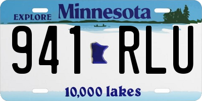 MN license plate 941RLU