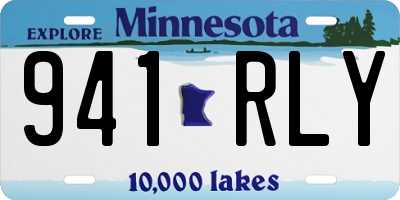 MN license plate 941RLY