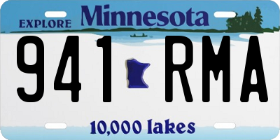 MN license plate 941RMA
