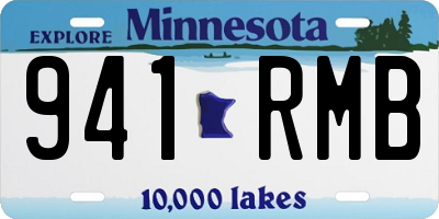 MN license plate 941RMB
