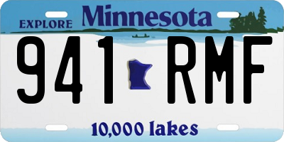 MN license plate 941RMF