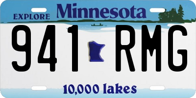 MN license plate 941RMG