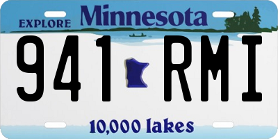 MN license plate 941RMI