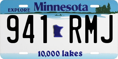 MN license plate 941RMJ