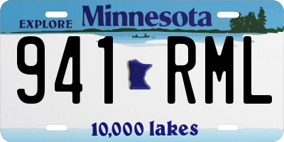 MN license plate 941RML