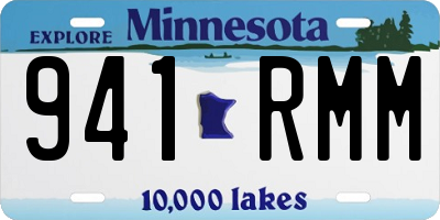 MN license plate 941RMM
