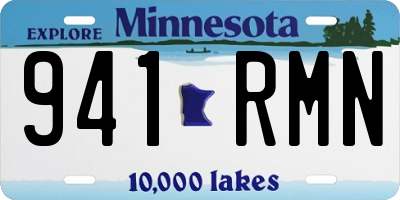 MN license plate 941RMN