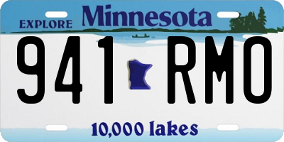MN license plate 941RMO