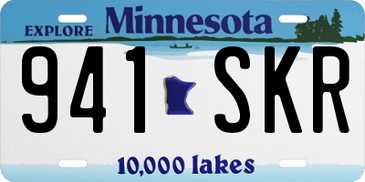 MN license plate 941SKR