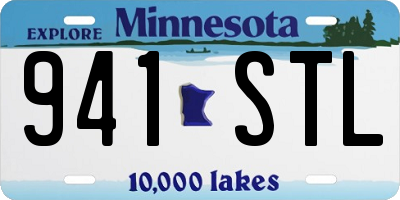 MN license plate 941STL