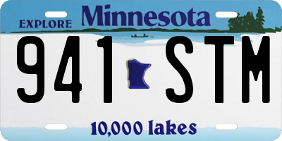 MN license plate 941STM