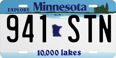 MN license plate 941STN