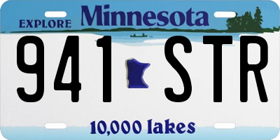 MN license plate 941STR