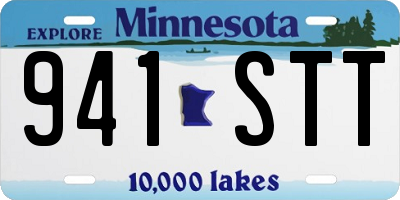MN license plate 941STT