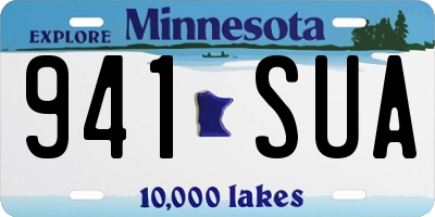MN license plate 941SUA
