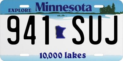 MN license plate 941SUJ