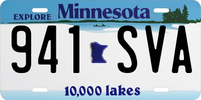 MN license plate 941SVA