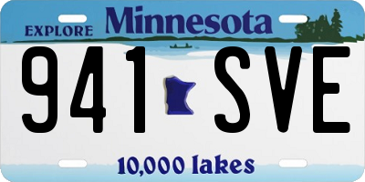 MN license plate 941SVE
