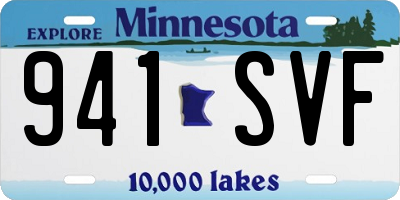 MN license plate 941SVF