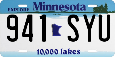 MN license plate 941SYU