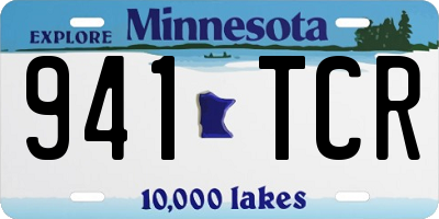 MN license plate 941TCR