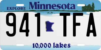 MN license plate 941TFA
