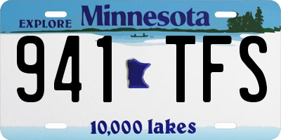 MN license plate 941TFS